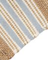 Tapis en jute 80 x 150 cm beige et bleu clair MIRZA_847304