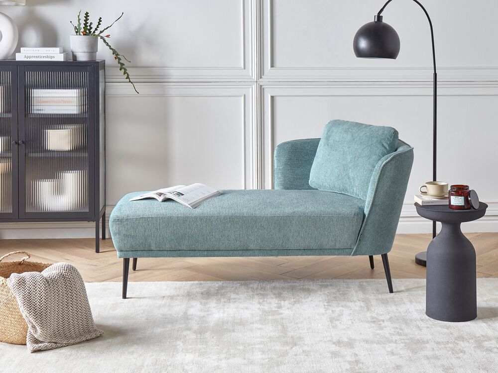 Chaise longue côté droit ARTHEZE Tissu Bleu