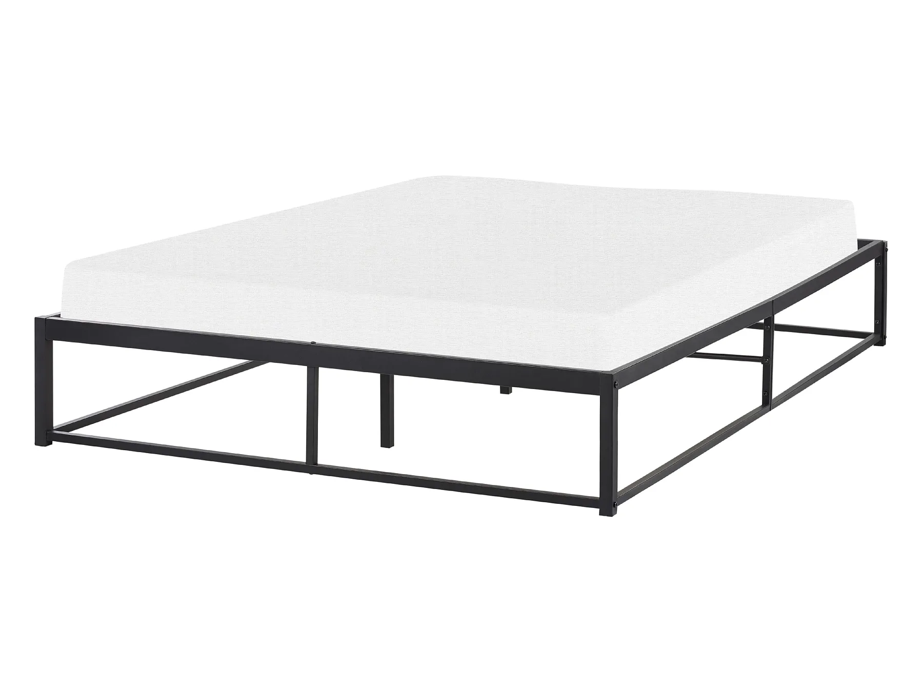 Bett mit Lattenrost Metall VIRY 140 x 200 cm Schwarz_894127