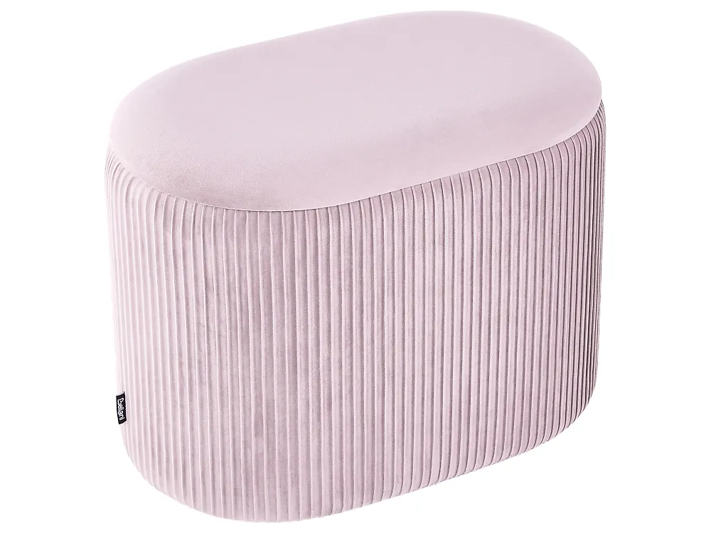 Pouf mit Stauraum RICHLAND Samtstoff Rosa_1194723