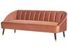 3 Seater Velvet Sofa Golden Brown ALSVAG_921857