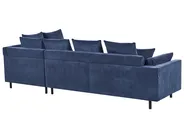 Sofá esquinero 4 plazas LUNNER Pana Azul oscuro Izquierda_961065