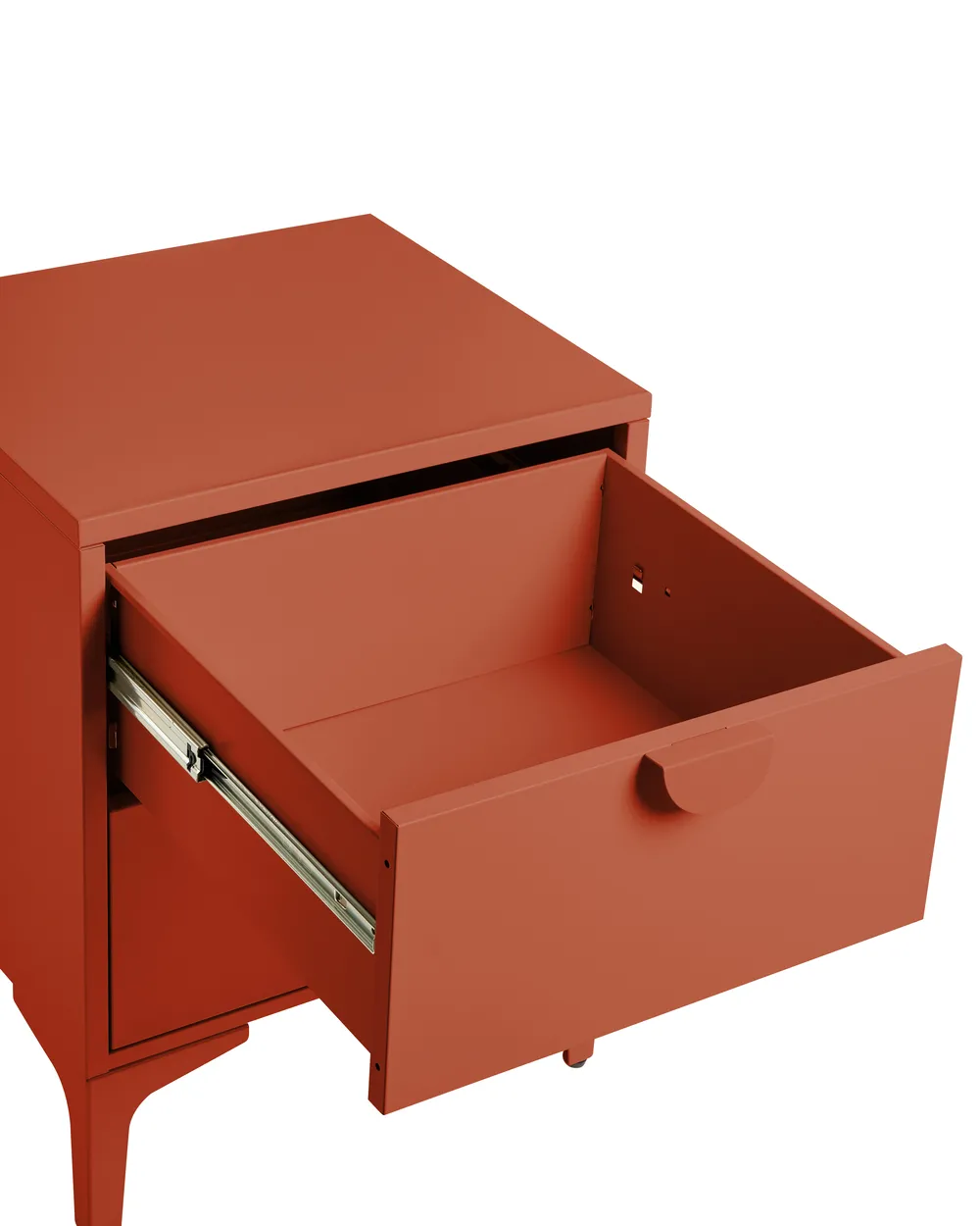 2 Drawer Bedside Table ARDURA Metal Golden Brown_1077758