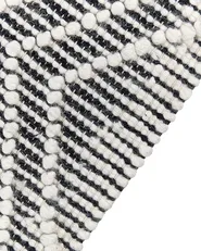 Rug SAVUCA Black 160 x 230 cm Wool_856512