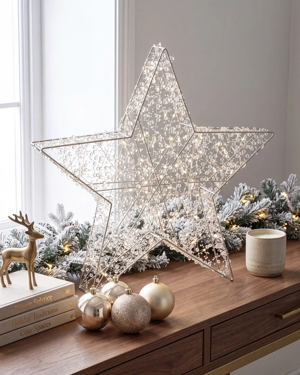 Outdoor Decoration LED MADUM 50 cm Star Silver_1015613
