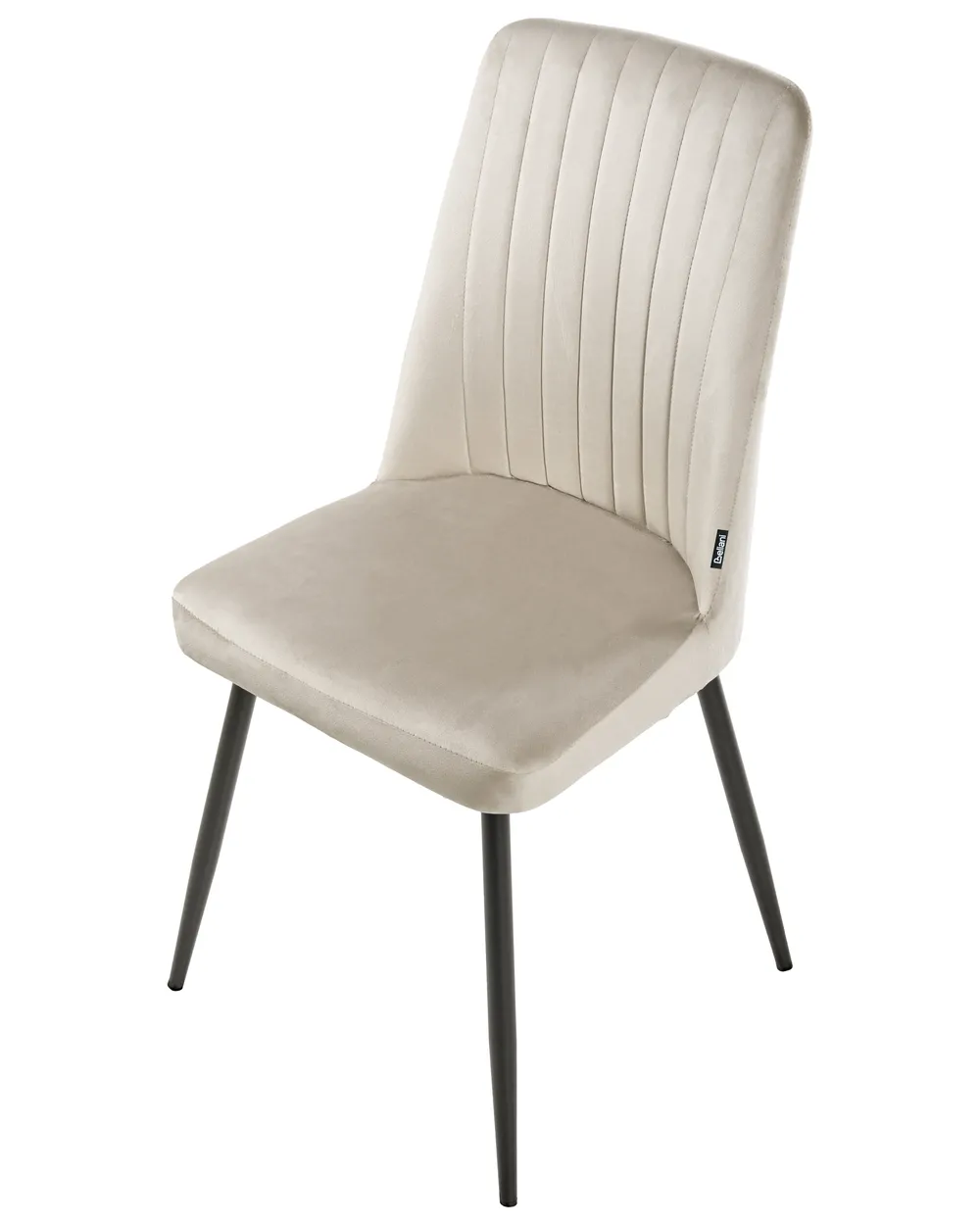 Set di 4 sedie da pranzo KIRBY Velluto Beige_1048974