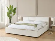 Bed Boucle MIRANDE 180 x 200 cm (EU Super King) Off-White_943333