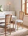 Set of 2 Chairs BONANZA Wood Light Brown/ Beige