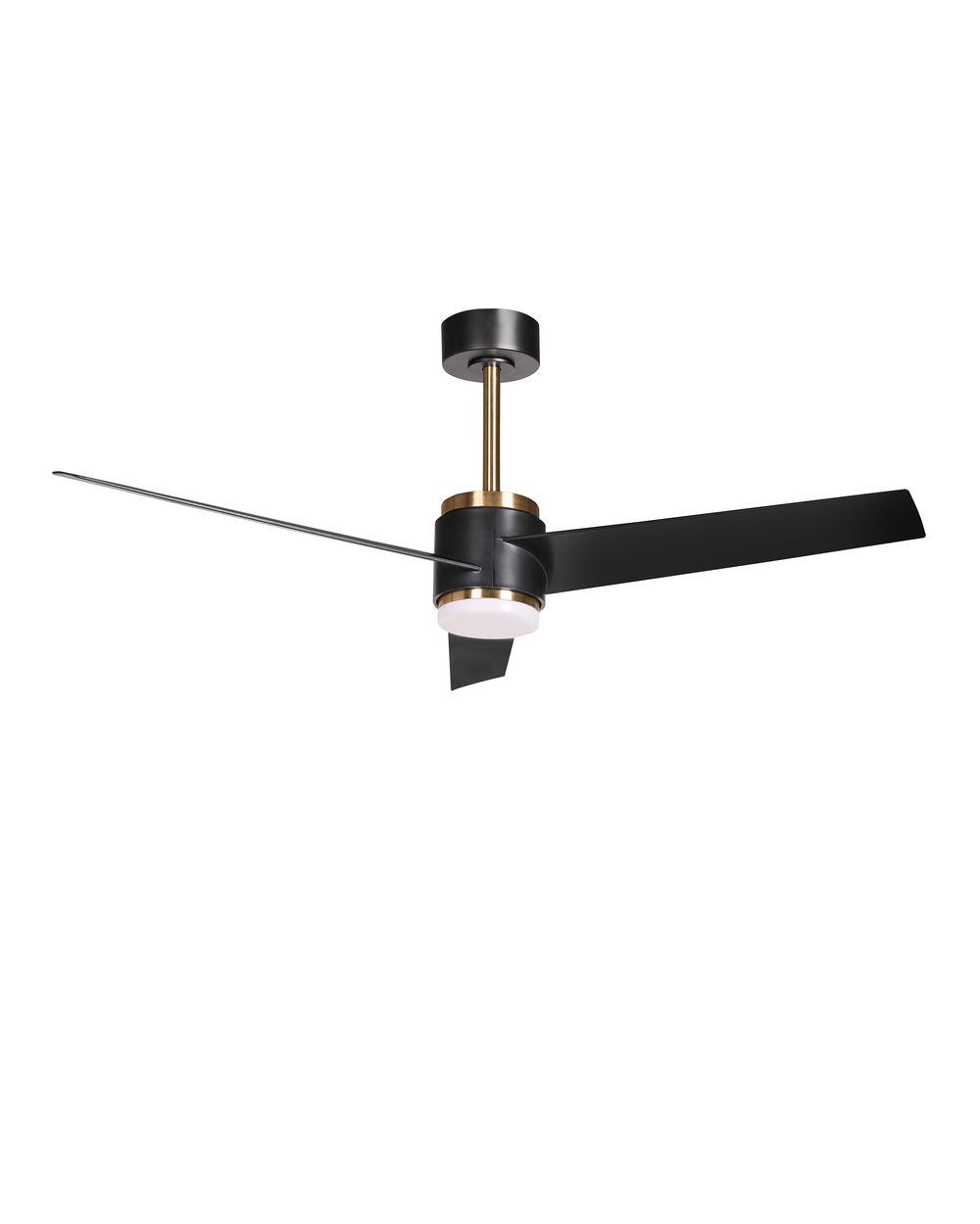 Ceiling Fan with Light TROUT with Remote LED Black