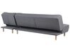 Canapé angle à gauche convertible en tissu gris foncé 4 places ALSTEN_806929