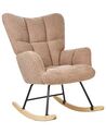 Boucle Rocking Chair Sand Beige OULU_914749