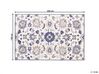 Vlnený koberec 140 x 200 cm béžová/modrá KUMRU_830900