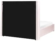 Lit ottoman LUBBON Velours Rose pastel 140 x 200 cm_833871