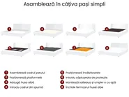 Pat cu apă cu LED Piele naturală PARIS 140 x 200 cm Auriu_1020595