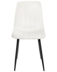 Set of 4 Dining Chairs KALISPELL Velvet Off-White_929029