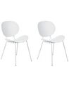 Sada 2 jídelních židlí bílé SHONTO_861830