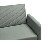 Sofa Bed 3 Seater SENJA Faux Linen Green_944766