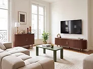 TV Stand LAURA Dark Brown_1166657