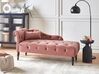 Chaise longue velluto rosa lato sinistro IVRY_929195