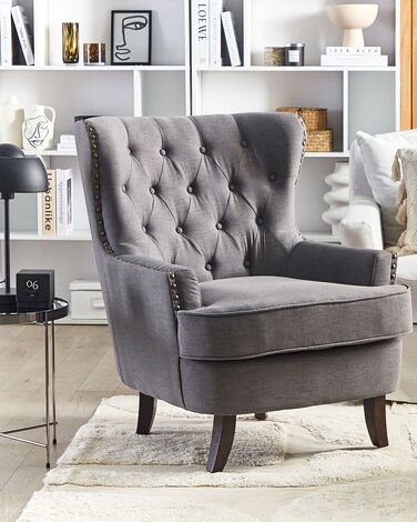 Fabric Armchair Dark Grey VIBORG II