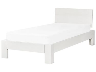 Wooden EU Single Size Bed White ROYAN
