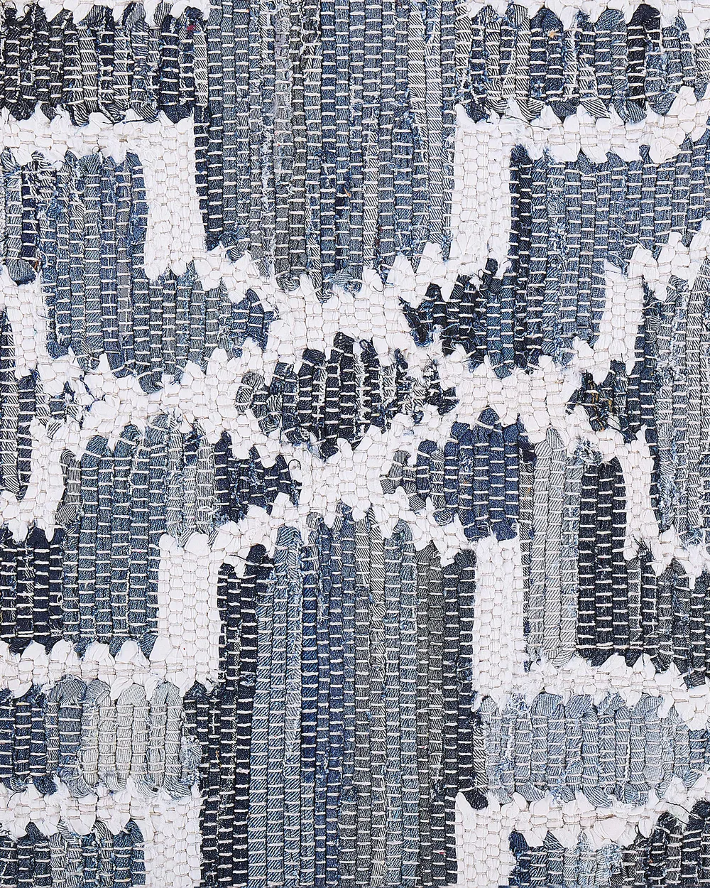 Tappeto ADIYAMAN Blu 140 x 200 cm Cotone_678751