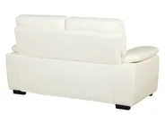 Living Room Set 5 Seater VOGAR Faux Leather Off-White_730455