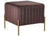 Repose-pied UTAH Velours Marron foncé