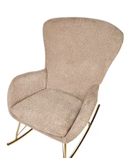 Rocking Chair ANASET Boucle Sand Beige_914705