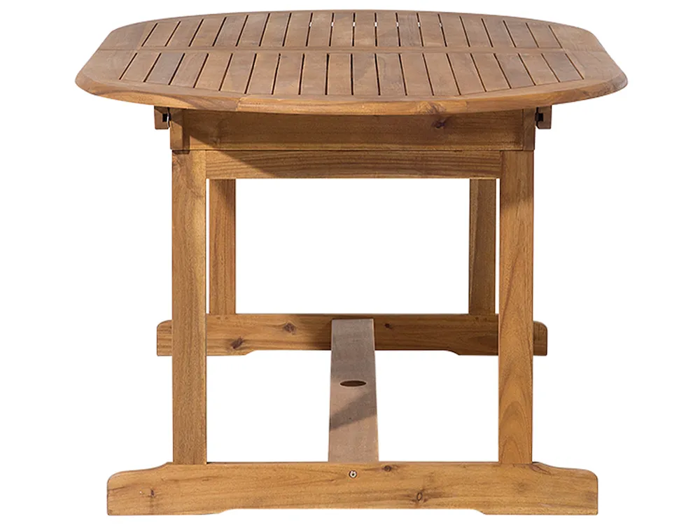 Set da pranzo da giardino 8 posti MAUI con cuscini Legno d'acacia Rosso scuro_696951