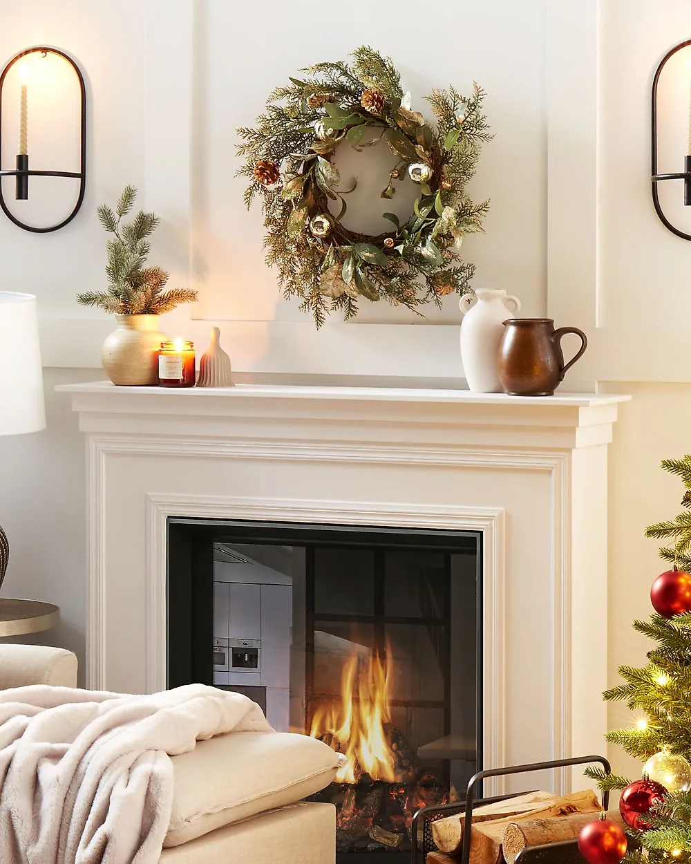 Couronne de Noël HOVILA 45 cm Doré_1179006