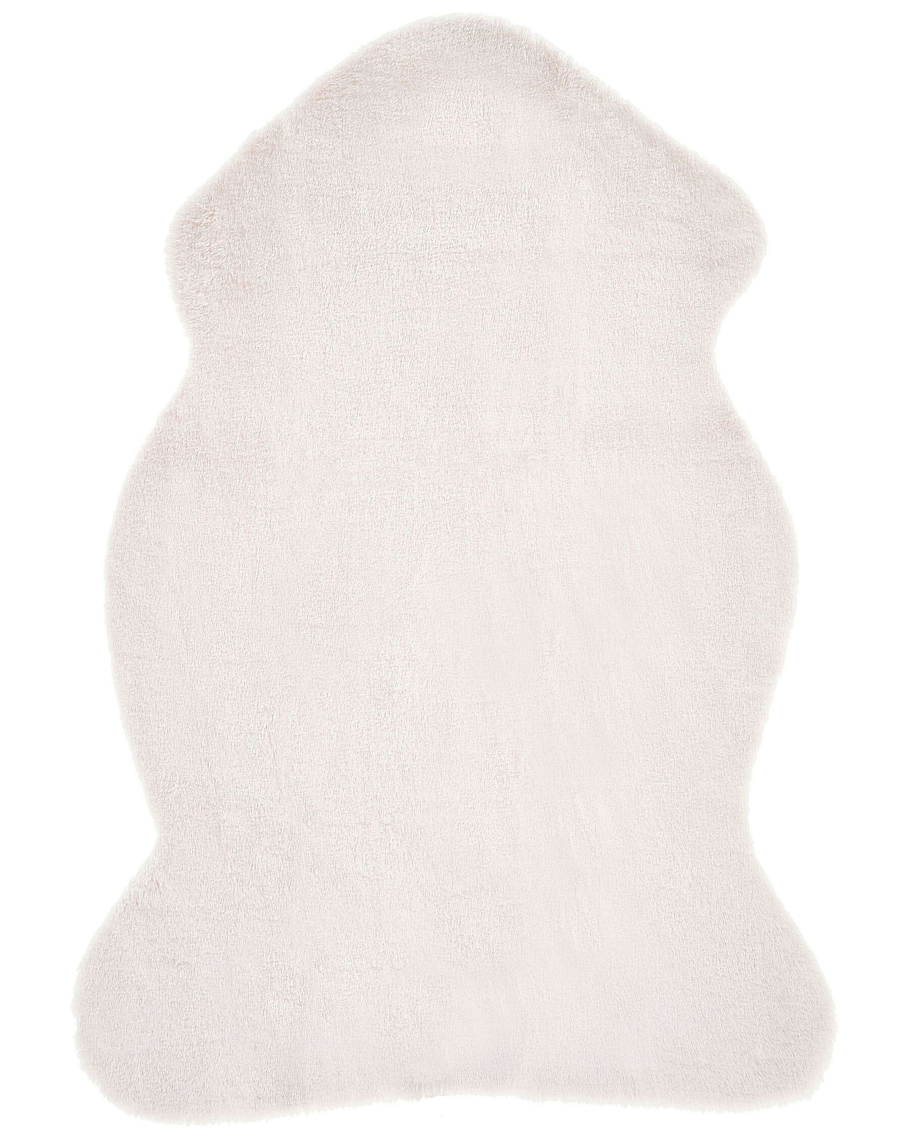 Alfombra blanco crema 60 x 90 cm UNDARA_790237