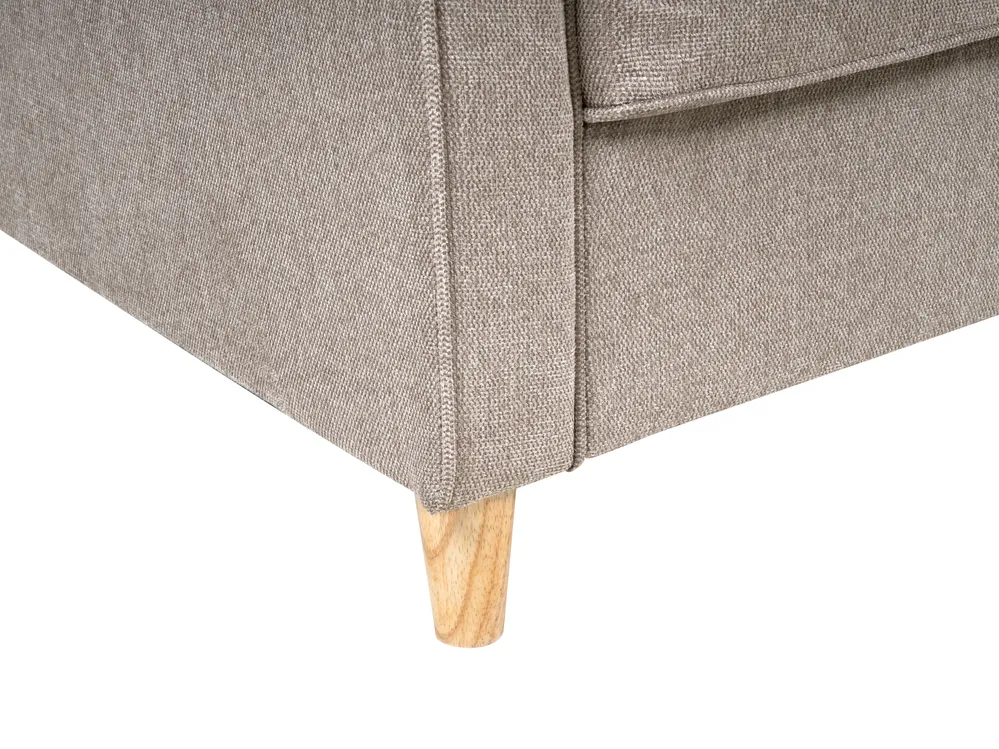 Living Room Set 5 Seater RONNEBY Fabric Light Brown_901481