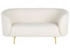 2-istuttava sohva buklee valkoinen/kulta LOEN_886433