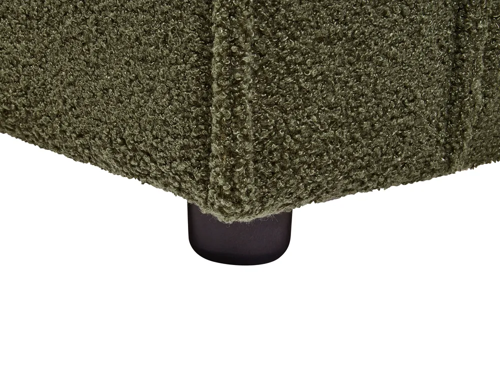 Waterbed Boucle LINARDS 160 x 200 cm (EU King Size) Dark Green_980535