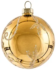 Set of 35 Baubles ICEDROP Glass Blue/ Gold_1028520