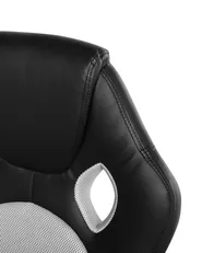 Office Chair FIGHTER Faux Leather Light Grey_677384
