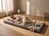 Single Sofa Bed DELLEN Fabric Dark Grey