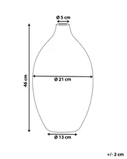 Wazon dekoracyjny BAEZA 46 cm Ceramika Biały_791579