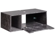 Szafka łazienkowa wisząca pod umywalkę CASCAVEL 80 cm Czarny marmur_984062