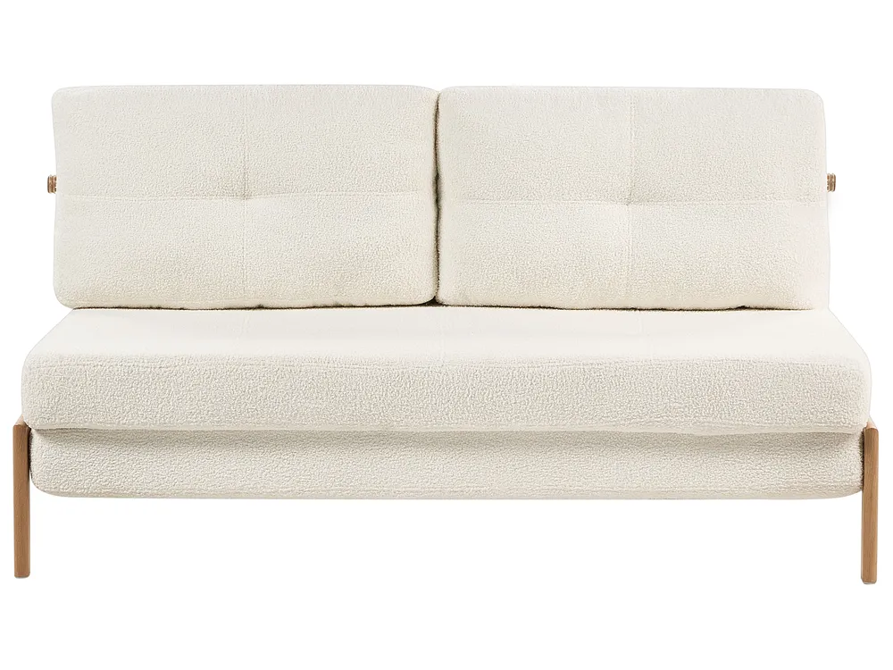 Set da salotto 3 posti EDLAND con Panca Bouclé Bianco_1041123