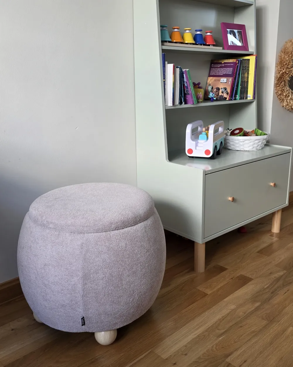 Puf ze schowkiem ANNABELLA Boucle Jasnobeżowy_1062187