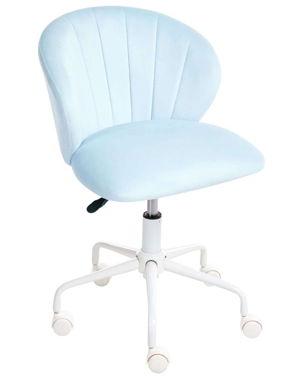 Sedia da scrivania CHEERFUL Velluto Azzurro