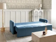 Divano letto 3 posti EGGE Velluto Blu_1020705
