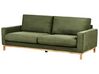 3-Sitzer Sofa Cord grün / hellbraun SIGGARD_920909