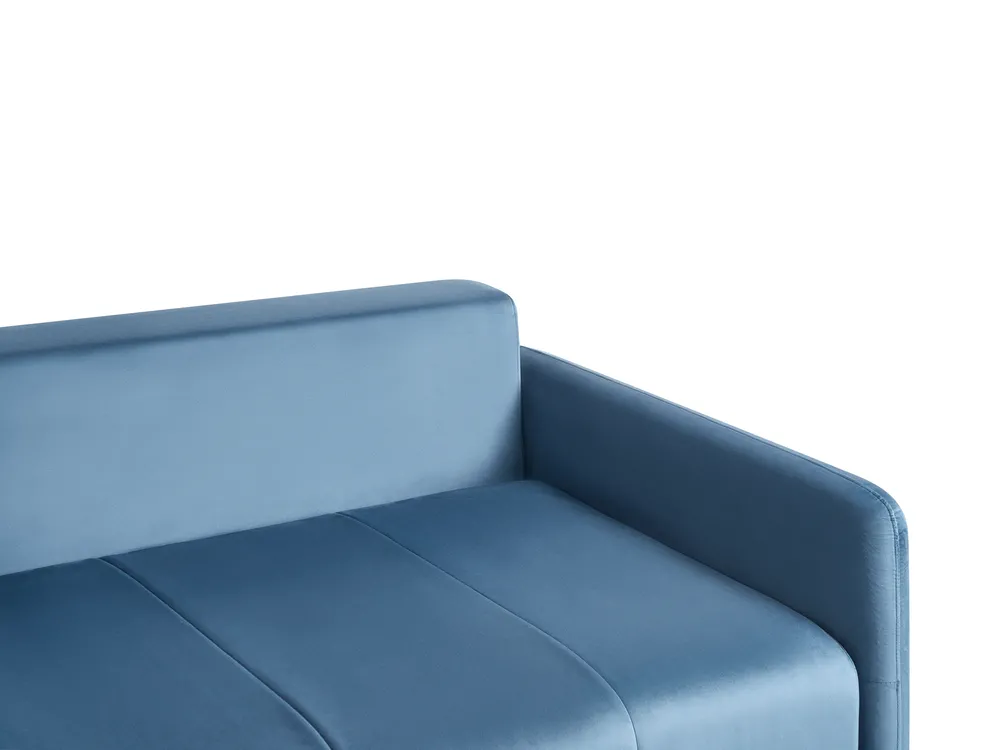 Divano letto 3 posti EGGE Velluto Blu_1020842