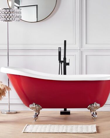 Freestanding Bath 1700 x 760 mm Red CAYMAN