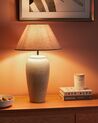 Tischlampe Keramik weiss 57 cm Kegelform AMBLO_897977