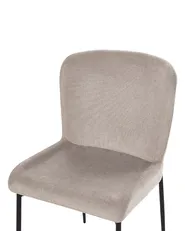 Set of 2 Dining Chairs ADA Taupe_873305