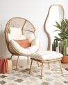 Chaise de jardin avec un pouf en rotin naturel MURANO_932882